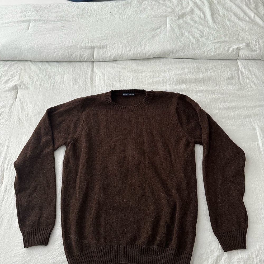 Brandy Melville Dark Brown Crewneck Sweater